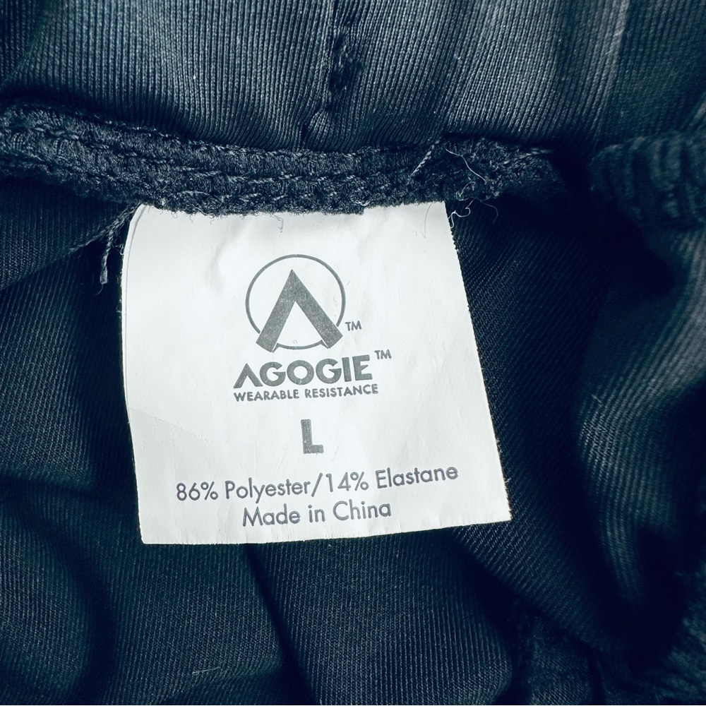 AGOGIE +20 Resistance Workout Pants Black Size L - Picture 8 of 11